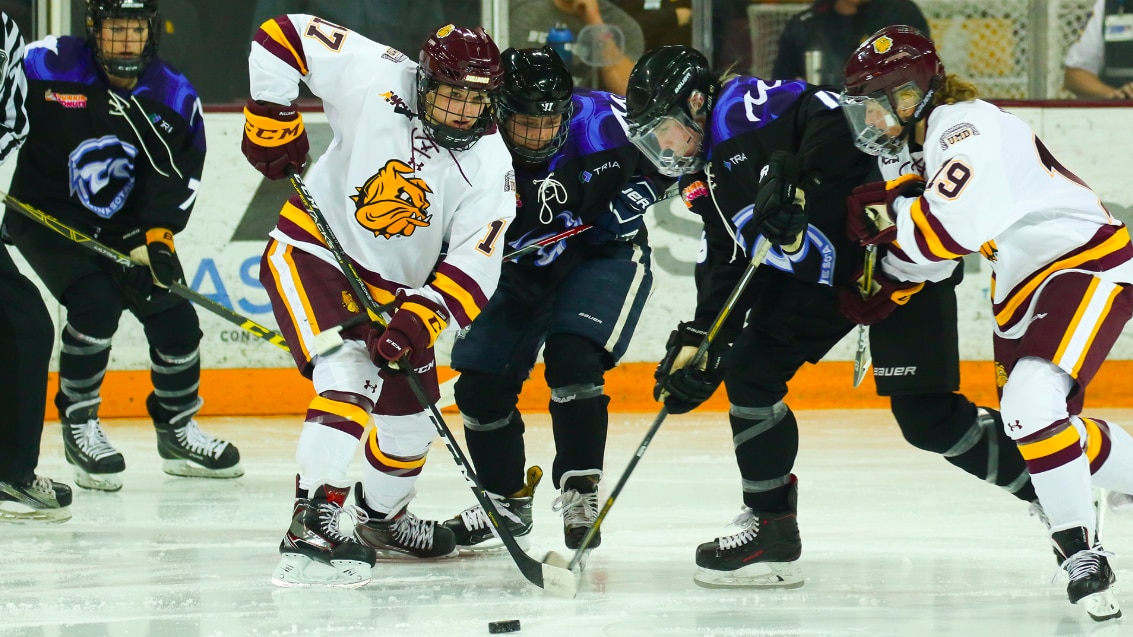 Minnesota Duluth hosts the Minnesota Whitecaps in exhibition game.