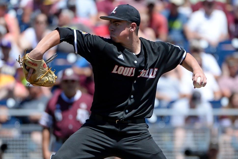 Brendan McKay pitching out of the stretch.