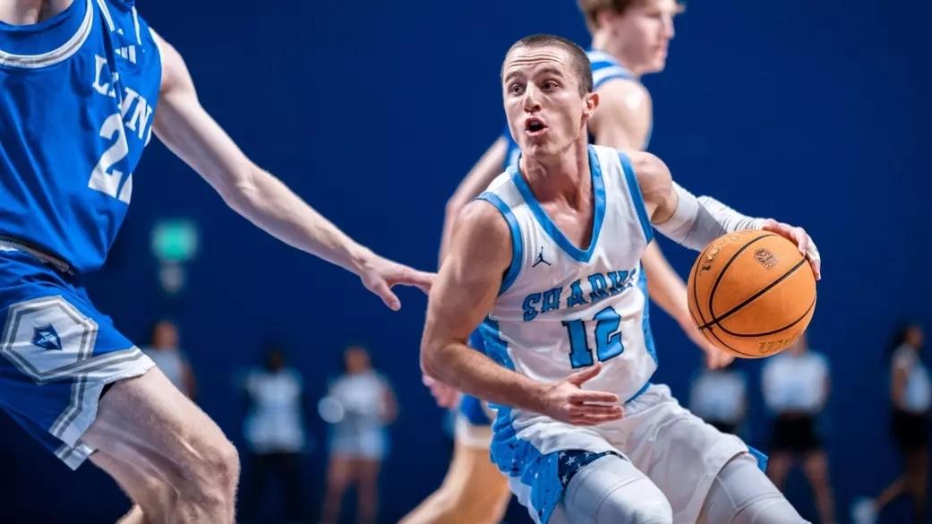 Nova Southeastern's Dallas Graziani drives to the basket.