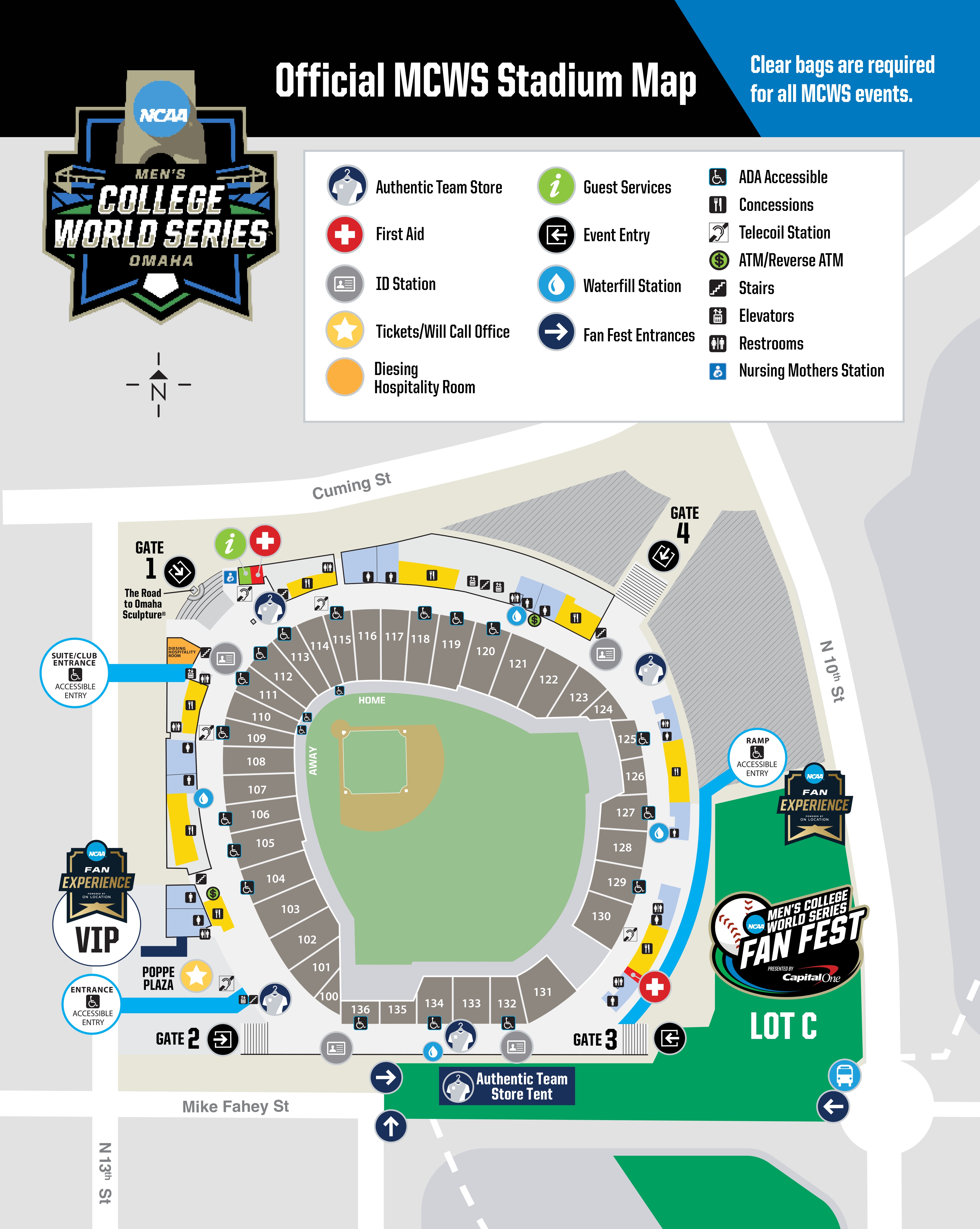 2025 MCWS Stadium Map